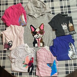 Bundle/Lot of Girls Size 6 Flip Sequins Shirts